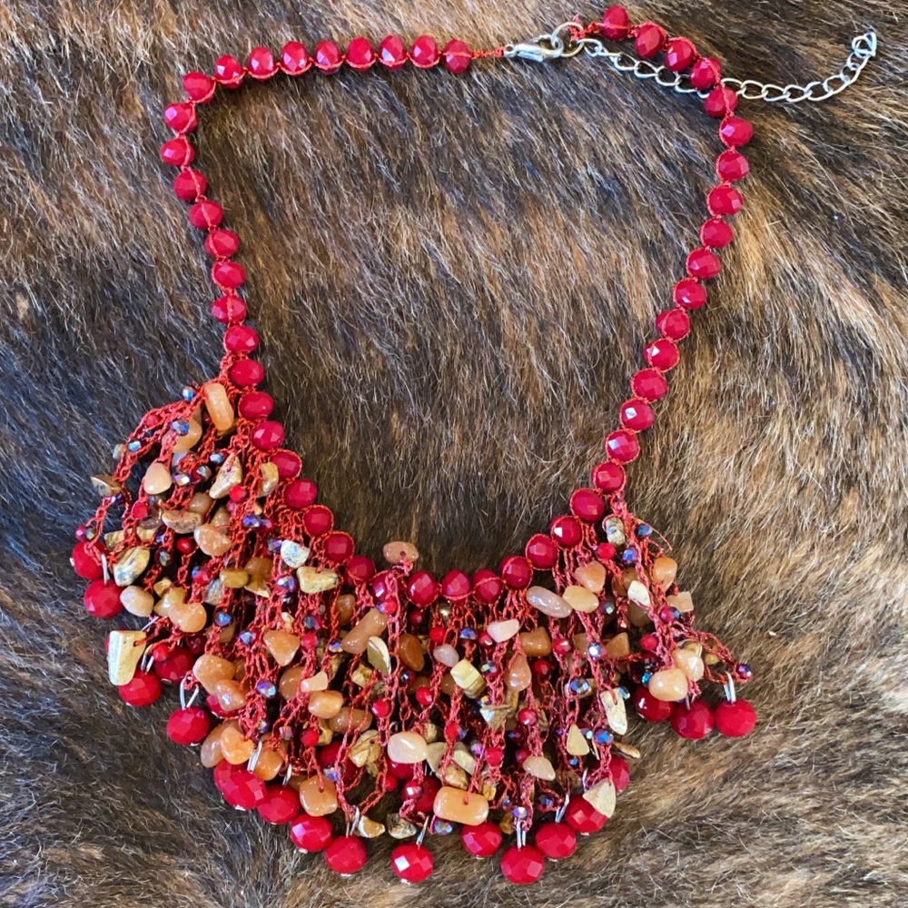 New bead and stone necklace